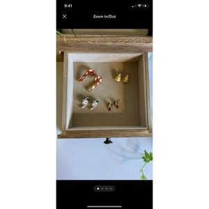 Vintage Christmas Earrings Set (4 pairs)